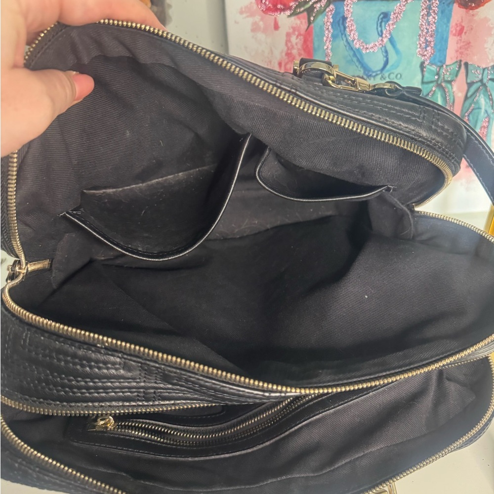 Versace Black Satchel with Gold Accents - Picture 16 of 16